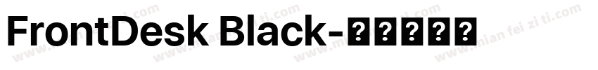 FrontDesk Black字体转换